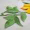 2 Yellow & Green Lily Flower Patches Iron on Applique for DIY